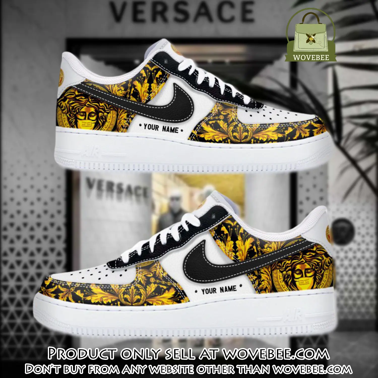 Personalized versace luxury air force 1 sneakers limited af1 shoes oaf1021 wvb4313631